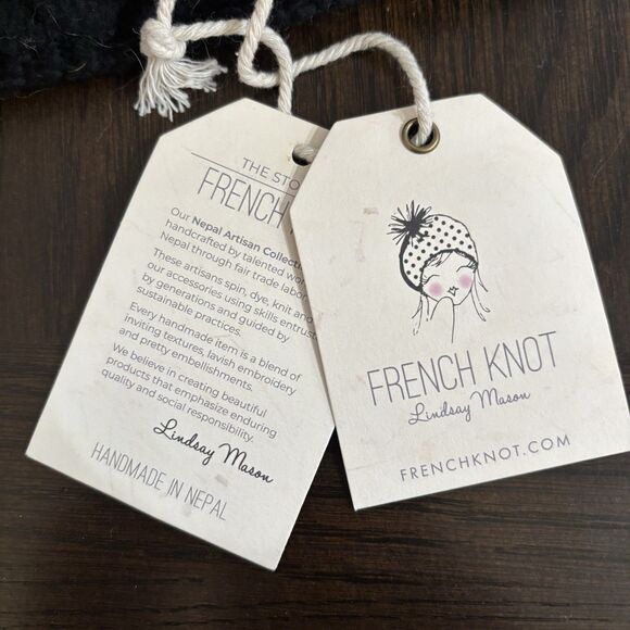 No longer available. NWT French Knot Beanie Wool Hat Anthropologie Pom Toppe - Picture 9 of 10